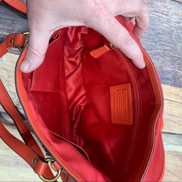 Coach Campbell Leather Small Flap Satchel - Picture 8 of 8